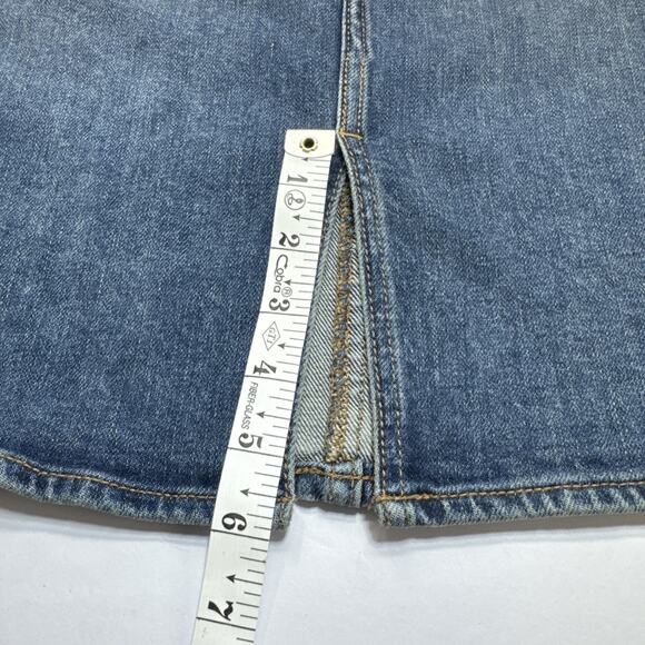 Old Navy Jean Skirt Size 10 Straight Y2K Grunge Streetwear Edgy Retro Minimalist - Picture 12 of 15